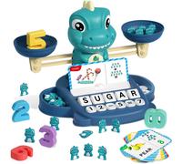Dinosaure Maternelle Activité D'apprentissage Préscolaire Comptage Des Mathématiques Lettres Assorties Jouets - Jouets Éducatifs Pour La Petite Enfance Pour 3, 4, 5, 6, 7, 7 Ans Jeux De Cadeaux D'anni
