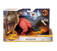 Dinosaure megaraptor 33 cm - articulé et sonore - jurassic world - dino attaque - animaux préhistorique