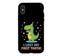 Dinosaure Missing Teeth and I Lost My First Tooth Coque pour iPhone X/XS