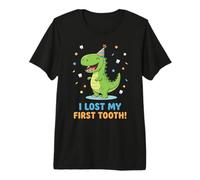 Dinosaure Missing Teeth and I Lost My First Tooth T-Shirt Haut de Gamme