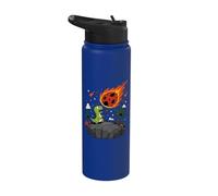 Dinosaure observant un astéroïde Meteor Trex Stainless Steel Insulated Water Bottle