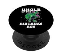 Dinosaure Oncle of The Birthday Boy PopSockets PopGrip Adhésif