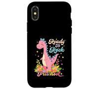 Dinosaure pour Fille d'âge préscolaire - Rose Coque pour iPhone X/XS