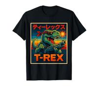 Dinosaure rétro T-Rex Action Hero avec Pistolet T-Shirt