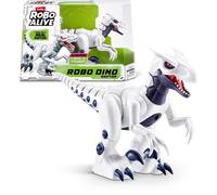 Dinosaure robotisé - ROBO ALIVE - Raptor Blanc - Couleur blanche - Mouvements rapides - Effets réalistes
