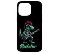 Dinosaure Rock Star Guitare Rock'n Roll Musique Chanteur Groupe Coque pour iPhone 14 Pro Max