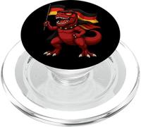 Dinosaure Rouge Trex Drapeau Allemagne Garçons Filles Enfants PopSockets PopGrip pour MagSafe