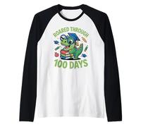 Dinosaure Rugissant Pendant 100 Jours Manche Raglan