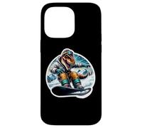 Dinosaure Snowboard Dino Rex Snowboard Lover Snowboarder Coque pour iPhone 14 Pro Max