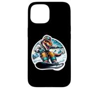 Dinosaure Snowboard Dino Rex Snowboard Lover Snowboarder Coque pour iPhone 15