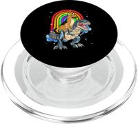 Dinosaure T Rex Arc-en-Ciel PopSockets PopGrip pour MagSafe