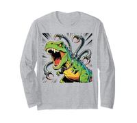 Dinosaure T-Rex avec 4 tentacules robotiques Cool Kids Graphic Manche Longue