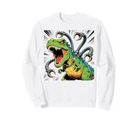 Dinosaure T-Rex avec 4 tentacules robotiques Cool Kids Graphic Sweatshirt