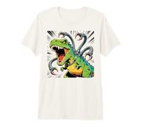 Dinosaure T-Rex avec 4 tentacules robotiques Cool Kids Graphic T-Shirt Haut de Gamme