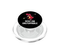 Dinosaure T-Rex Bras Courts - Now I Am Unstoppable PopSockets PopGrip pour MagSafe