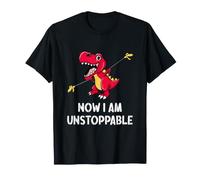Dinosaure T-Rex Bras Courts - Now I Am Unstoppable T-Shirt
