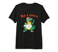 Dinosaure T Rex Dad A Saurus Funny New Dad Gag Joke Est 2026 T-Shirt Haut de Gamme