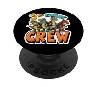Dinosaure T-Rex de 3e année pour la rentrée Scolaire PopSockets PopGrip Adhésif