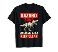 Dinosaure T-Rex Drôle Jurassic Hazard Zone Tyrannosaure Rex T-Shirt
