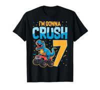 Dinosaure T-Rex Monster Truck 7ème Anniversaire pour Enfants de 7 Ans T-Shirt