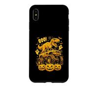 Dinosaure T-Rex Riding Monster Truck Boo Halloween Coque pour iPhone XS Max