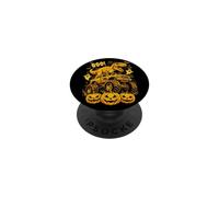 Dinosaure T-Rex Riding Monster Truck Boo Halloween PopSockets PopGrip Adhésif