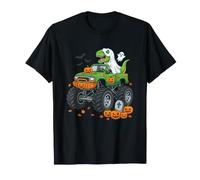Dinosaure T-Rex Riding Monster Truck Boo Halloween T-Shirt