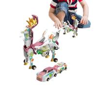 Dinosaure Transformable - Jeu Magnétique Anti-Stress Interactif | Jouet Véhicule Préhistorique - Pour Enfant Garçon Passionné Intérieur Extérieur Maison Fête Anniversaire