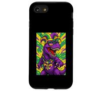 Dinosaure Trex Fleur de Lis Mardi Gras Chapeau Homme Femme Coque pour iPhone SE (2020) / 7/8