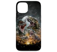 Dinosaure Tyrannosaure Rex à l'époque préhistorique Pleine Lune Coque pour iPhone 13