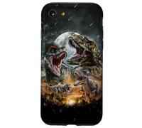 Dinosaure Tyrannosaure Rex à l'époque préhistorique Pleine Lune Coque pour iPhone SE (2020) / 7 / 8