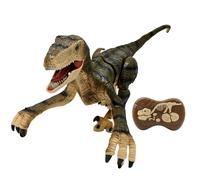Lexibook, RC Raptor Control, Dinosaure télécommandé réaliste, Mouvements articulés, Rugissements, Effets Lumineux, Rechargeable, télécommande fossile Incluse, DINO01