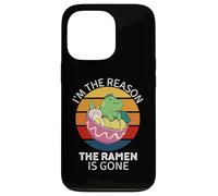 Dinosaure Vintage avec Inscription « I'm The Reason Ramen is Gone » Coque pour iPhone 13 Pro