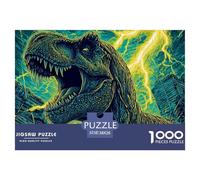 Dinosauree 1000 Pièce Puzzle Jeu Éducatif Créatif Jigsaw Puzzles Défi Couleur pour Adultes Et Enfants 38x26cm/1000pcs