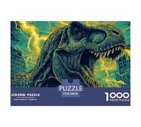 Dinosauree 1000 Pièce Puzzle Jeu Éducatif Créatif Jigsaw Puzzles Jeu De Défi Unique pour Cadeaux De Voyage, Présent 38x26cm/1000pcs
