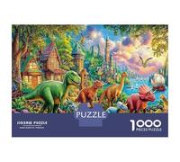 Dinosaures 1000 Pièces Puzzle Familialdinosauress Coastal pour Adultes Jeu D'Intelligence Premium avec Défis Paysagedes QuatreSaisons 70x50cm/1000pcs