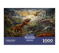 Dinosaures 1000 Pièces Puzzle pour Enfants À Partir De 14 Ans, Parfait pour Les Amateurs De Puzzles, Cadeau, Jouet pour Enfant, Jeu Éduchatif, Qualité Premium 70x50cm/1000pcs