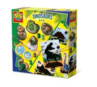 Dinosaures 2 en 1 - Moulage et peinture et scratch - Loisirs créatifs - SES CREATIVE - Mouler, peindre et scratcher des dinosaures.