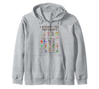 Dinosaures Alphabet Apprendre Abécédaire Cadeau Garçon Sweat à Capuche