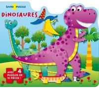 Dinosaures - Avec 4 Puzzles De 12 Pièces !