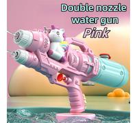 Dinosaures,Canards,Requins,Arroseurs Jumeaux,Jouets Pour Armes À Eau,Combats Aquatiques,Réunions De Famille,Jeux De Fête,Piscines Aquatiques,Jouets De Plage - Type Pink Double Nozzles #A