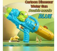 Dinosaures,Canards,Requins,Arroseurs Jumeaux,Jouets Pour Armes À Eau,Combats Aquatiques,Réunions De Famille,Jeux De Fête,Piscines Aquatiques,Jouets De Plage - Type Blue Double Mouth #B