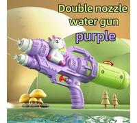 Dinosaures,Canards,Requins,Arroseurs Jumeaux,Jouets Pour Armes À Eau,Combats Aquatiques,Réunions De Famille,Jeux De Fête,Piscines Aquatiques,Jouets De Plage - Type Purple Dual Nozzles #A