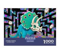 Dinosaures colorés 1000 Pièces Jigsaw Puzzle Animaux pour Adultes Artistique Cadeaux Qualité Supérieure Jouets 70x50cm/1000pcs