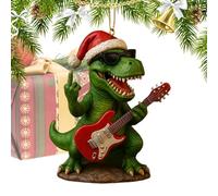 Dinosaures de décoration de Noël | Pendant créatif T-Rex de Harz with Rocks Sujet, Bijoux pour Les Vacances et Festival d'hiver | pour Le Foyer Mural de Maison Bureau de Bureau de Jardin de ja
