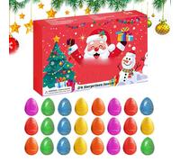 Dinosaures du calendrier de l'Avent - Compte à rebours de Noël 24 jours, Eggs Animal Figures | Calendrier de Noël avec des personnages pour décoration en classe adolescente