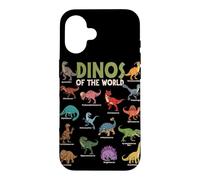 Dinosaures du Monde Amoureux des Animaux jurassiques Mignons Coque pour iPhone 16