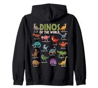 Dinosaures du Monde Amoureux des Animaux jurassiques Mignons Sweat à Capuche