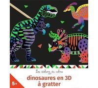 Dinosaures en 3D à gratter - mini boîte avec accessoires