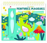 Dinosaures - Mes jolies peintures magiques - Atelier Cloro - 1 2 3 Soleil - broché - Document jeunesse